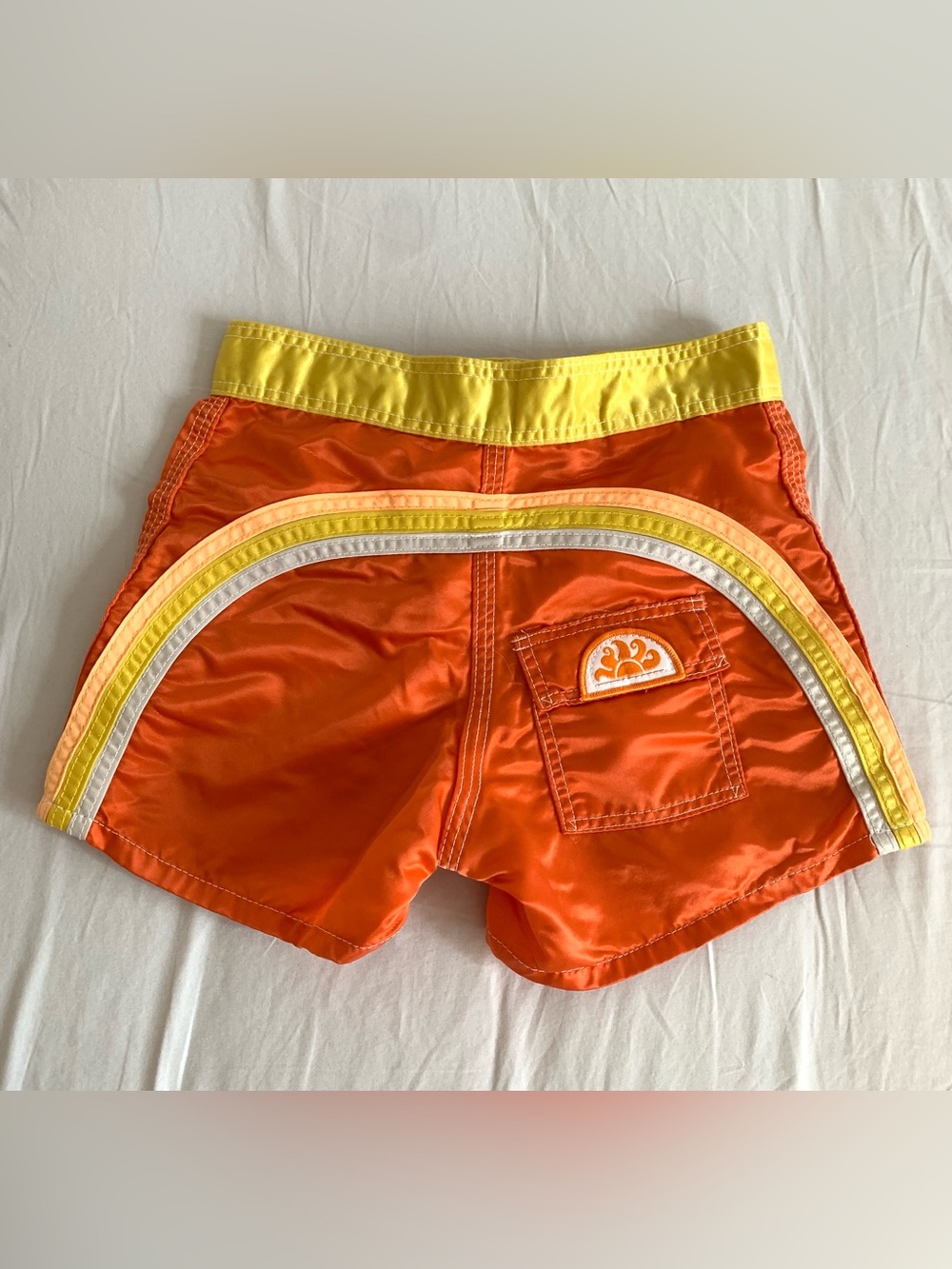 Vintage 70s/80s Kids Sundek Rainbow Board shorts 6/7T